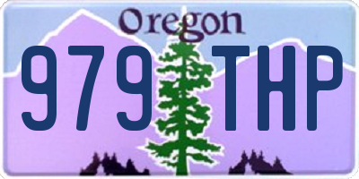 OR license plate 979THP