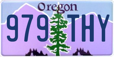 OR license plate 979THY