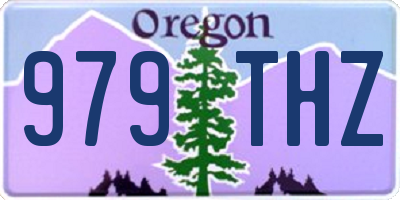 OR license plate 979THZ