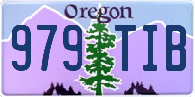 OR license plate 979TIB