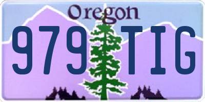 OR license plate 979TIG
