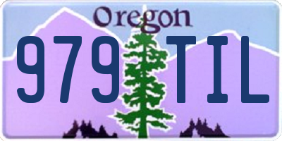 OR license plate 979TIL