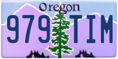 OR license plate 979TIM