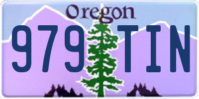 OR license plate 979TIN