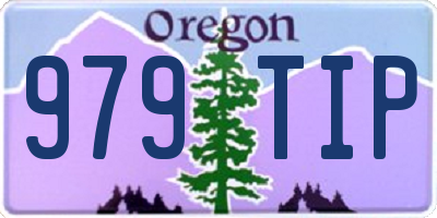 OR license plate 979TIP