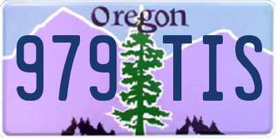 OR license plate 979TIS