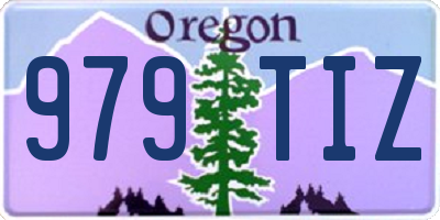 OR license plate 979TIZ