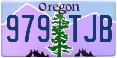 OR license plate 979TJB