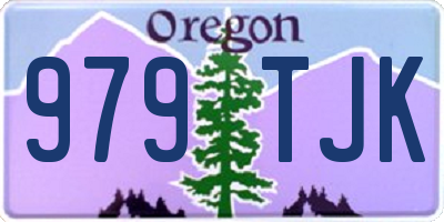 OR license plate 979TJK