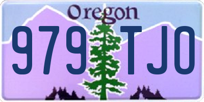 OR license plate 979TJO