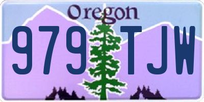 OR license plate 979TJW