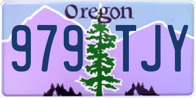 OR license plate 979TJY