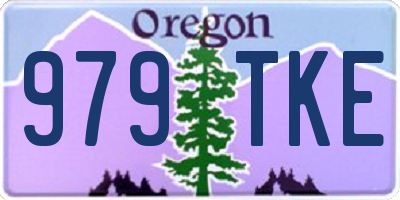 OR license plate 979TKE