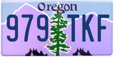 OR license plate 979TKF