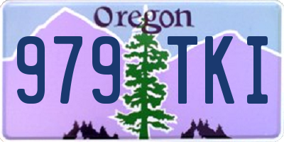 OR license plate 979TKI