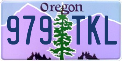 OR license plate 979TKL