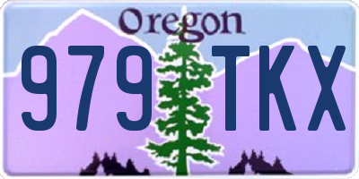 OR license plate 979TKX