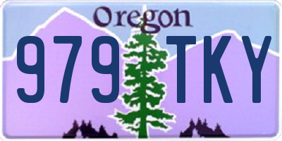 OR license plate 979TKY
