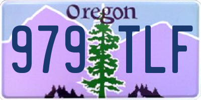OR license plate 979TLF
