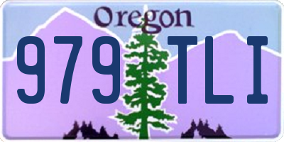 OR license plate 979TLI