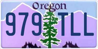 OR license plate 979TLL