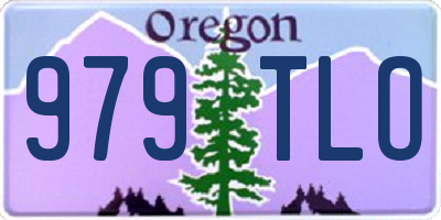 OR license plate 979TLO