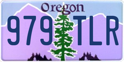 OR license plate 979TLR
