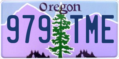OR license plate 979TME
