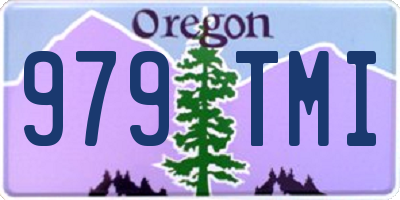 OR license plate 979TMI