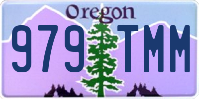 OR license plate 979TMM