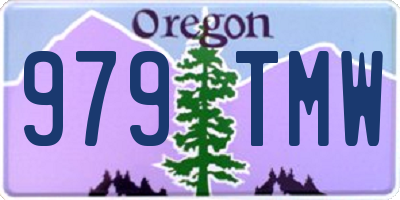 OR license plate 979TMW