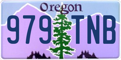 OR license plate 979TNB