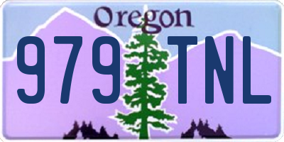 OR license plate 979TNL