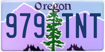 OR license plate 979TNT