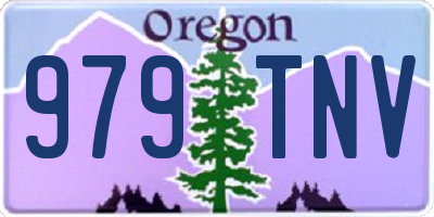 OR license plate 979TNV