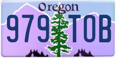 OR license plate 979TOB