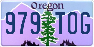 OR license plate 979TOG