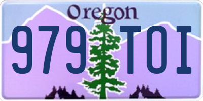 OR license plate 979TOI