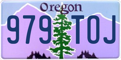 OR license plate 979TOJ