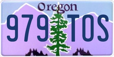 OR license plate 979TOS