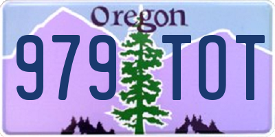 OR license plate 979TOT