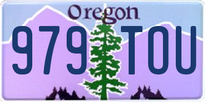 OR license plate 979TOU