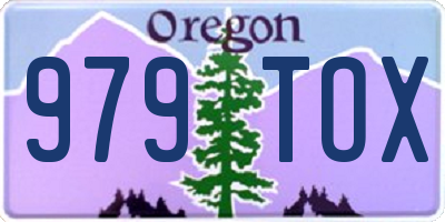 OR license plate 979TOX