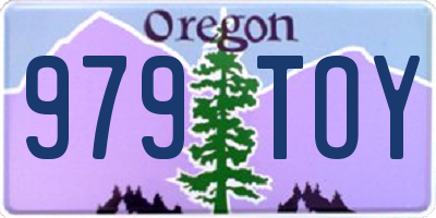 OR license plate 979TOY