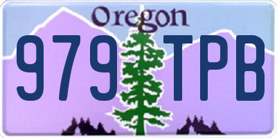 OR license plate 979TPB