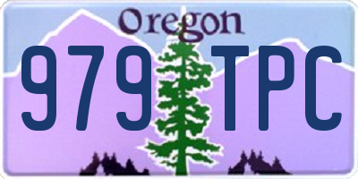 OR license plate 979TPC