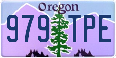 OR license plate 979TPE