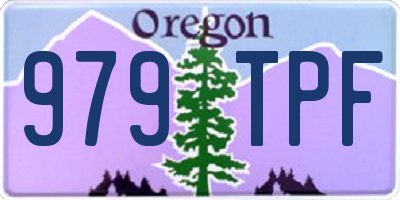 OR license plate 979TPF