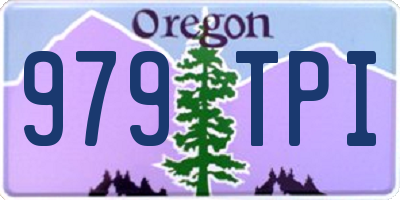 OR license plate 979TPI