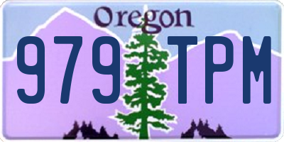 OR license plate 979TPM